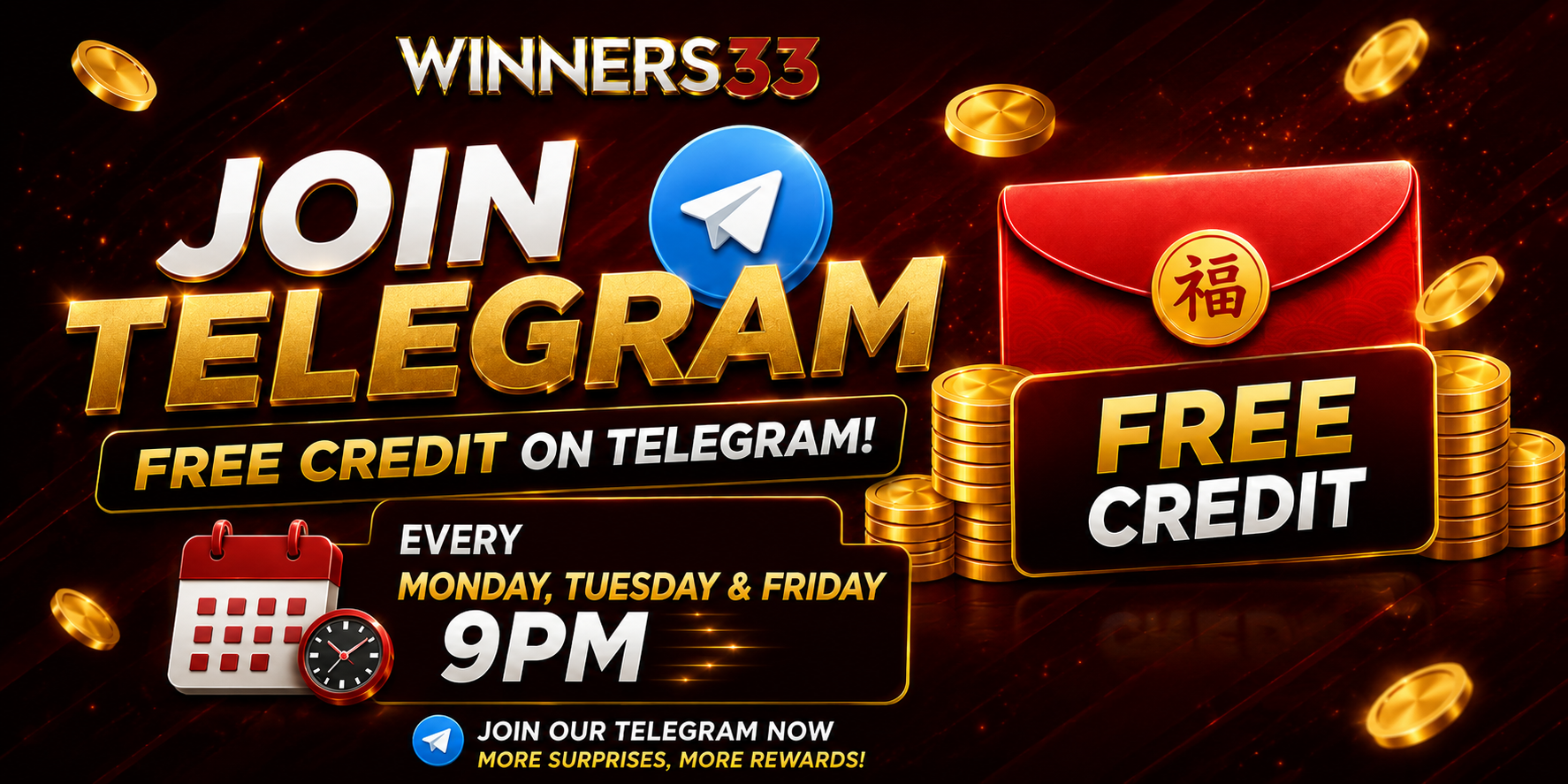 加入 Telegram 获得免费优惠卷